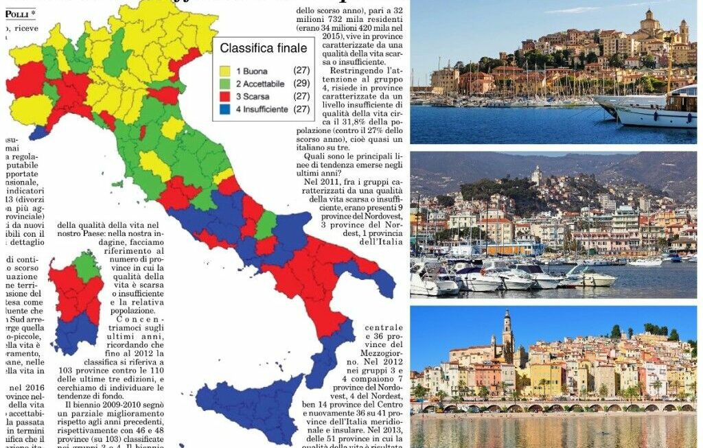 Classifica delle città italiane: dove si vive meglio?